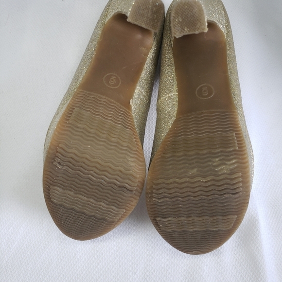 Gold glitter high heel pumps - Picture 6 of 8